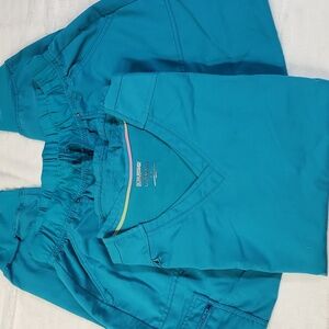 Scrubstar Scrub Set, Aqua Blue, Size XL